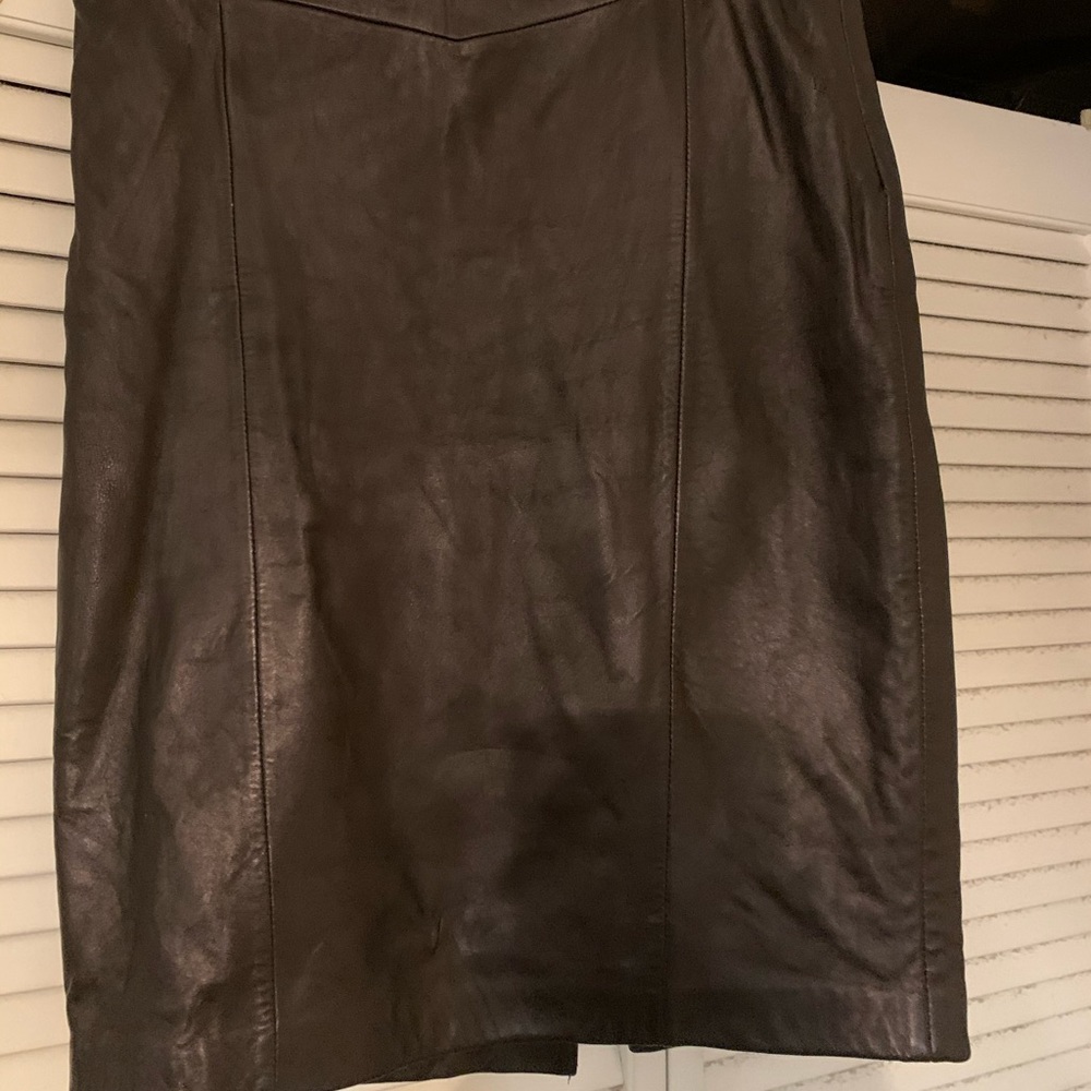 Black Leather skirt